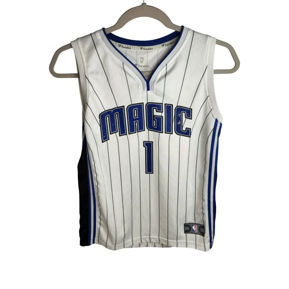 Fanatics NBA Orlando Magic Jersey #1 Isaac Youth‎ Size Large White Jersey
